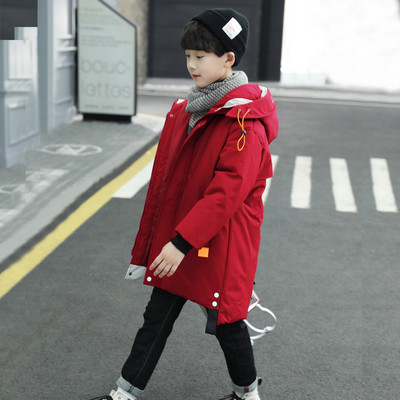 Μοντέρνο παιδικό μπουφάν με κουκούλα για αγόρια σε τρία χρώματα