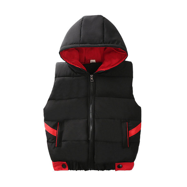 Παιδικό γιλέκο με κουκούλα και φερμουάρ