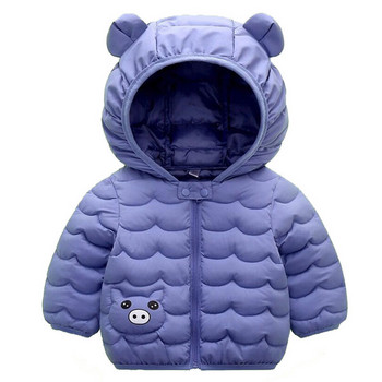 Χειμερινό παιδικό μπουφάν με τρισδιάστατα στοιχεία - για αγόρια και κορίτσια