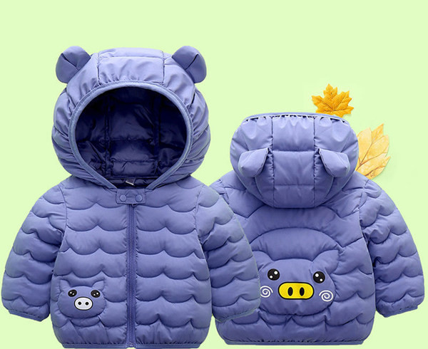 Χειμερινό παιδικό μπουφάν με τρισδιάστατα στοιχεία - για αγόρια και κορίτσια