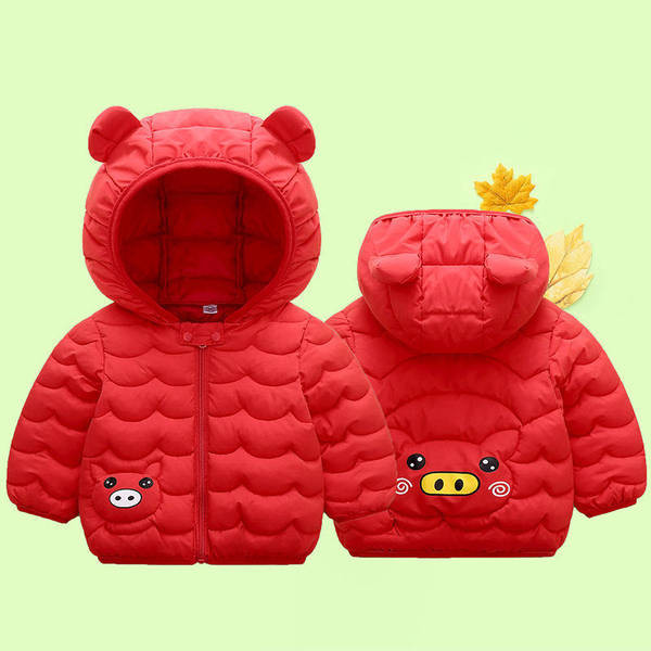 Χειμερινό παιδικό μπουφάν με τρισδιάστατα στοιχεία - για αγόρια και κορίτσια