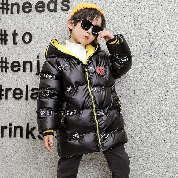 Χειμερινό παιδικό μπουφάν με κουκούλα και φερμουάρ