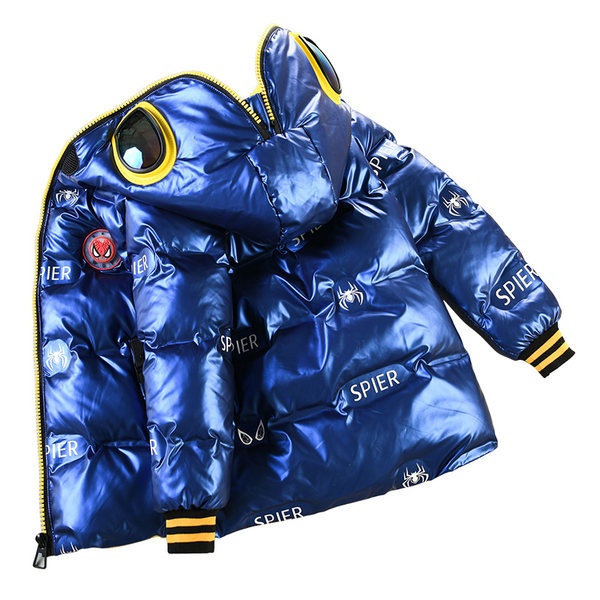 Χειμερινό παιδικό μπουφάν με κουκούλα και φερμουάρ