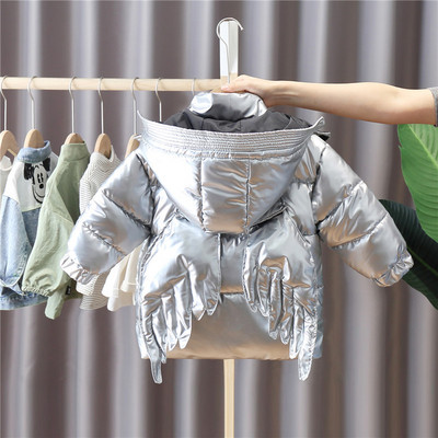 Παιδικό σύγχρονο μπουφάν με κουκούλα και 3D στοιχεία για αγόρια