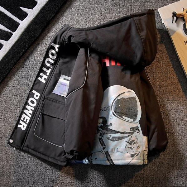 Geaca de iarna calda pentru baieti cu captuseala moale