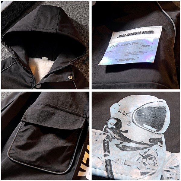 Geaca de iarna calda pentru baieti cu captuseala moale