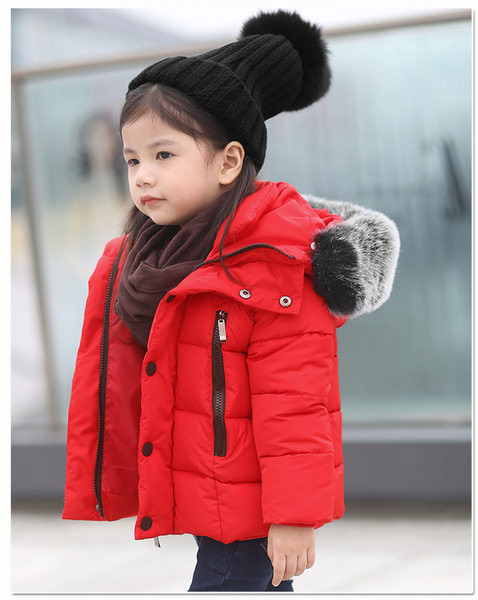 Geaca pentru copii cu gluga si puf potrivita pentru baieti