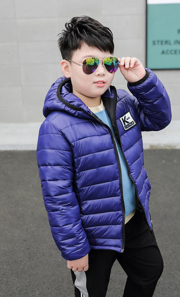 Φθινοπωρινό παιδικό μπουφάν με κουκούλα για αγόρια