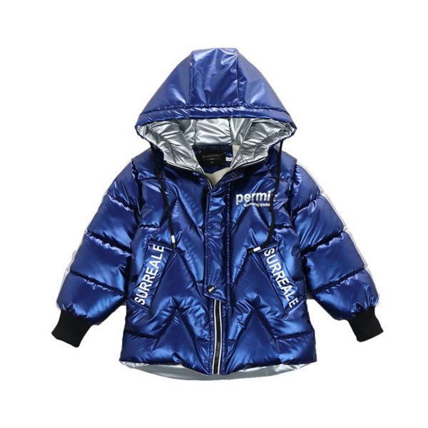 Dječji prsluk s kapuljačom i natpisima