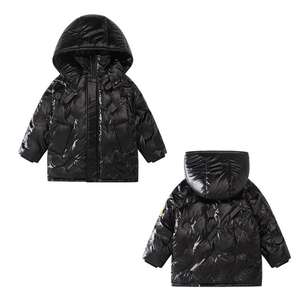 Παιδικό μακρύ μπουφάν με κουκούλα για αγόρια