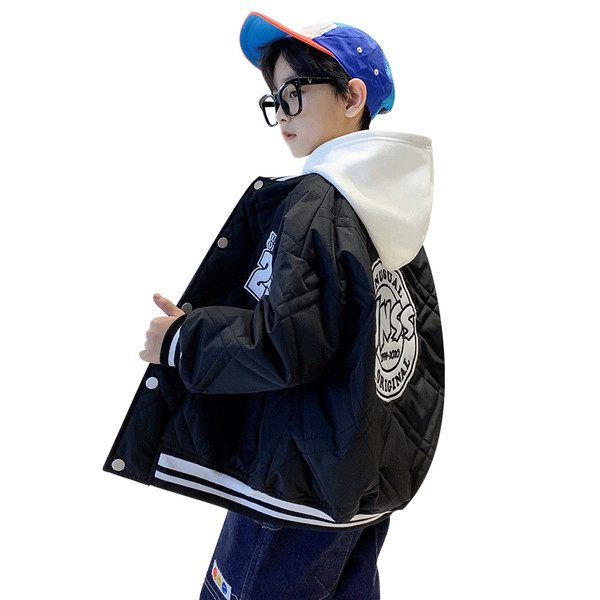 Φθινοπωρινό-χειμωνιάτικο μπουφάν για αγόρια τύπου μπέιζμπολ