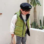 Παιδικό casual γιλέκο με φερμουάρ σε δύο χρώματα