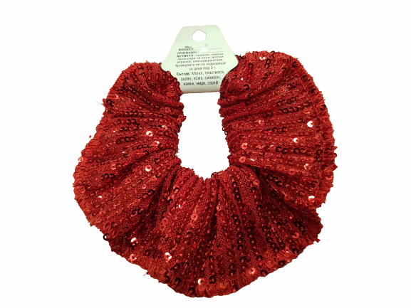 Аксесоар за коса/ръка,Скрънчи,дантела с пайети,различни цветове