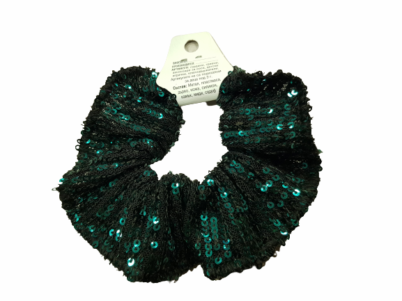 Аксесоар за коса/ръка,Скрънчи,дантела с пайети,различни цветове