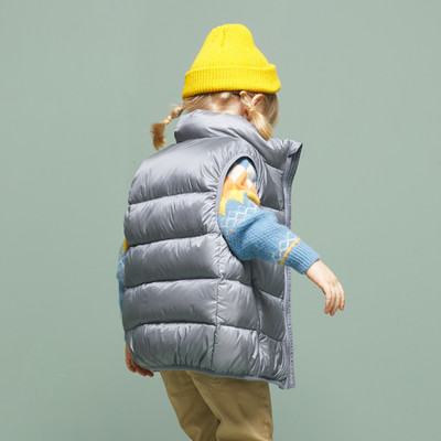 Детски ежедневен елек за момичета и момчета без качулка