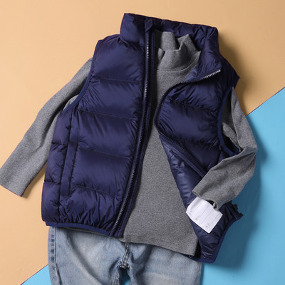 Детски ежедневен елек за момичета и момчета без качулка