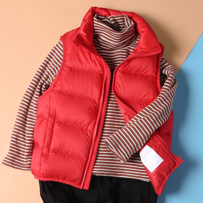 Детски ежедневен елек за момичета и момчета без качулка