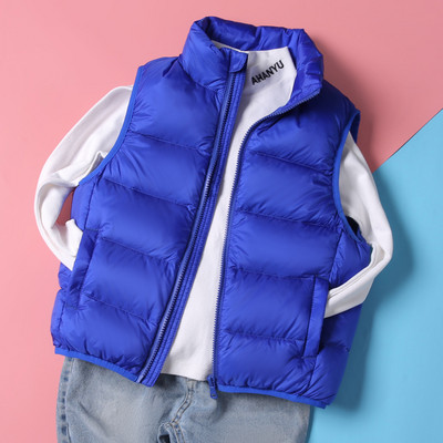 Детски ежедневен елек за момичета и момчета без качулка