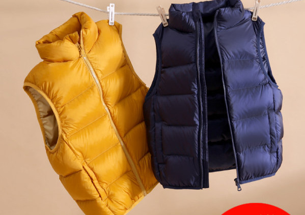 Детски ежедневен елек за момичета и момчета без качулка