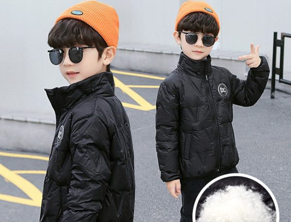 Олекотено яке за момчета с цип