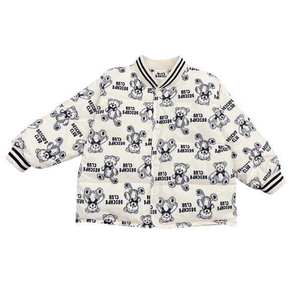 Детско яке за момчета с цветна апликация 