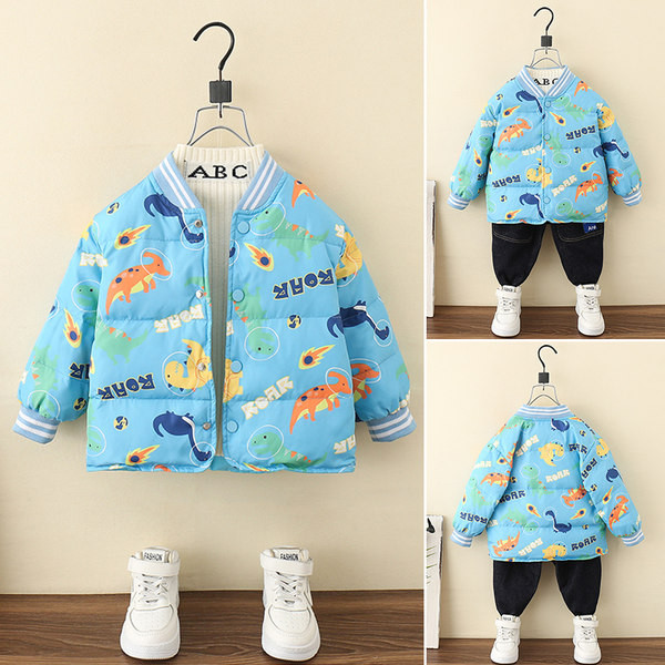 Детско цветно яке с копчета за момчета