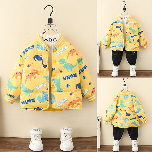 Детско цветно яке с копчета за момчета