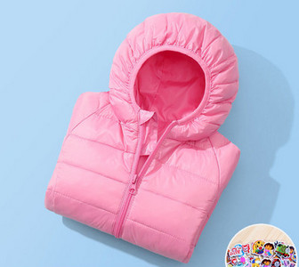 Нов модел детско олекотени яке с качулка-подходящо за момичета и момчета