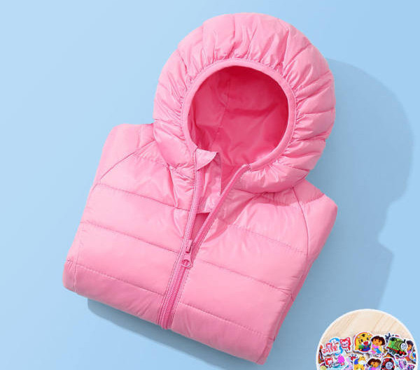Нов модел детско олекотени яке с качулка-подходящо за момичета и момчета