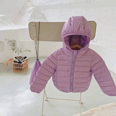 Ежедневно детско яке с качулка и цип