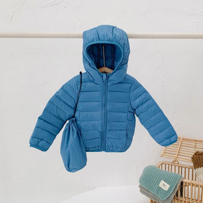 Ежедневно детско яке с качулка и цип