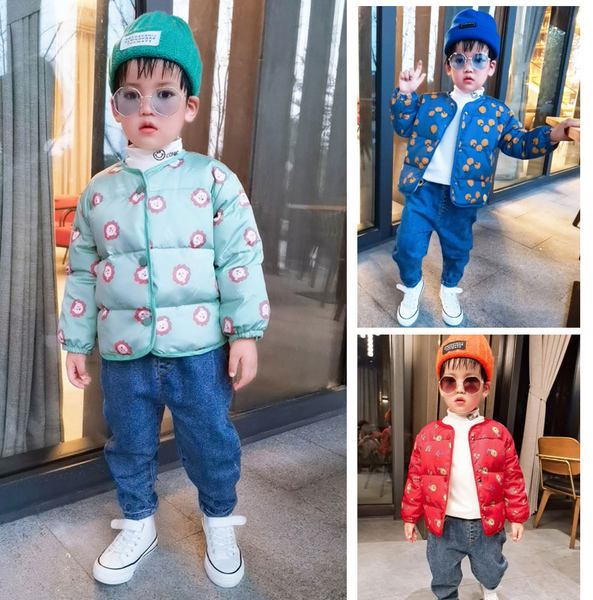 Есенно-зимно яке за момичета и момчета с различни апликации