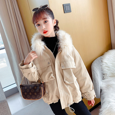 Нов модел детско яке с мека подплата и качулка с пух