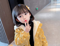 Детско яке за момичета с топла подплата и качулка