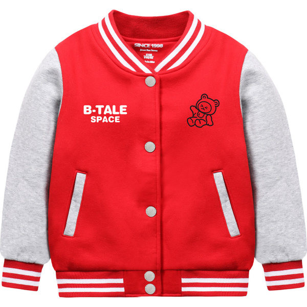 Нов модел детски бейзболен суичър с копчета за момичета