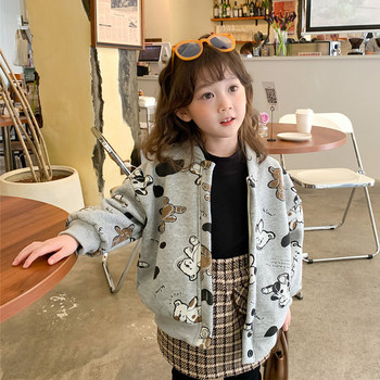 Νέο μοντέλο παιδικό φούτερ με στρογγυλή λαιμόκοψη και απλικέ για κορίτσια