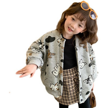 Νέο μοντέλο παιδικό φούτερ με στρογγυλή λαιμόκοψη και απλικέ για κορίτσια