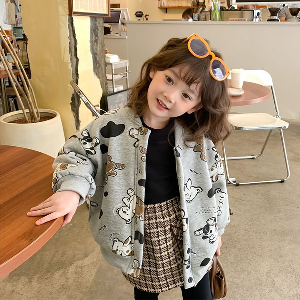 Нов модел детски суичър с обло деколте и апликация за момичета