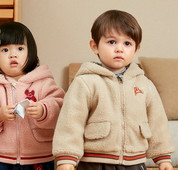 Нов модел плюшено яке с качулка за момичета и момчета 
