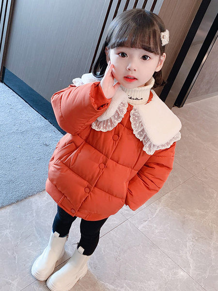 Ежедневни детско яке с копчета за момичета