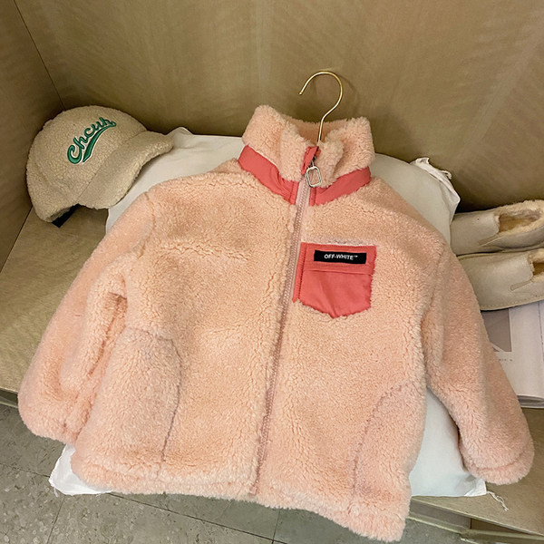 Детско пухено яке с цип и висока яка