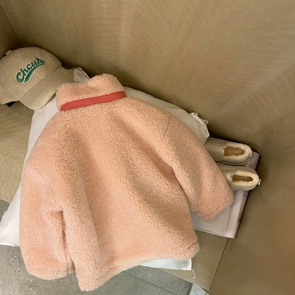 Детско пухено яке с цип и висока яка