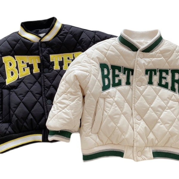 Winter girls padded jacket 2021 new girl foreign style jacket baby thick padded jacket warm children`s jacket padded jacket