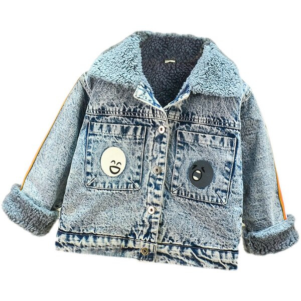 Дънково детско яке с апликация