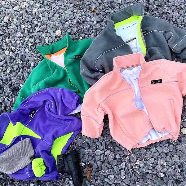 Детско есенно яке от полар за момичета