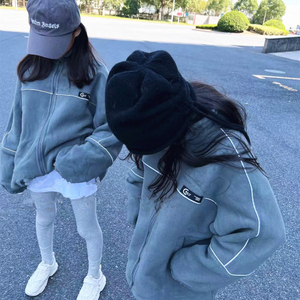 Детско есенно яке от полар за момичета