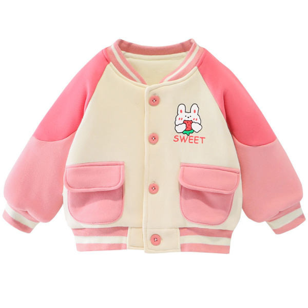 Детско есенно-зимно яке за момичета, тънко с топла подплата