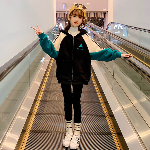 Детски суичър за момичета - широк модел