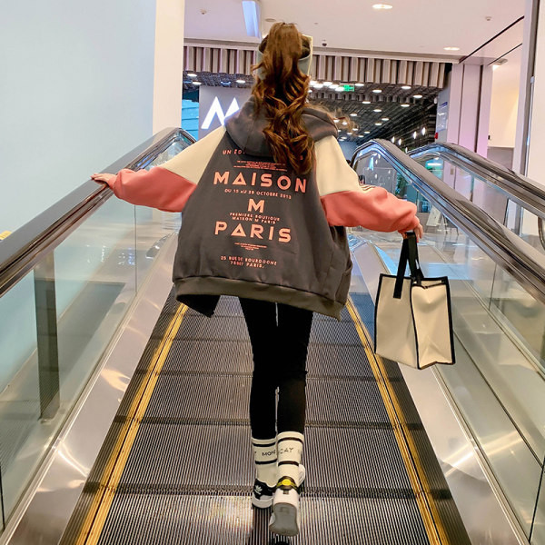 Детски суичър за момичета - широк модел