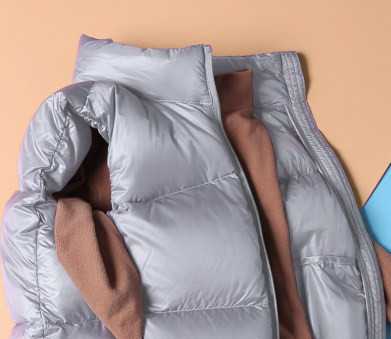 Плътен зимен елек за момичета и момчета с висока яка